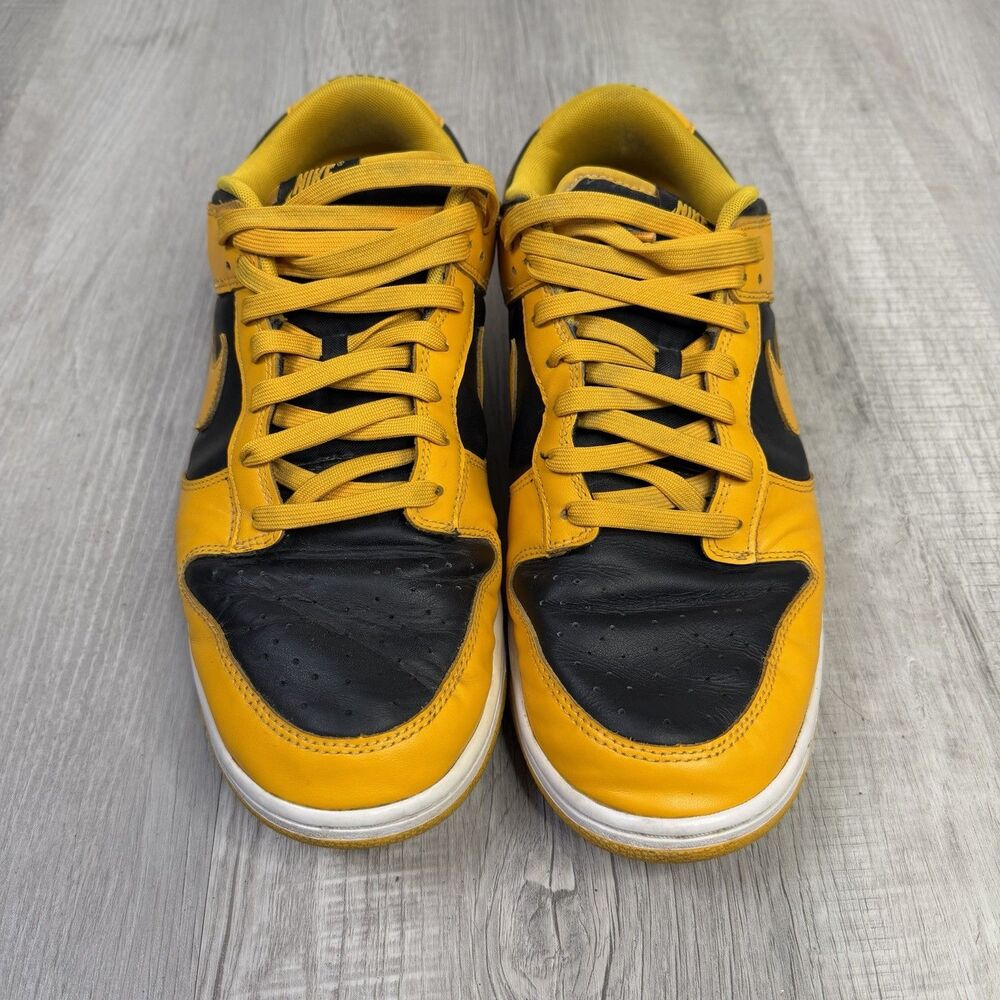 Nike Dunk Low "Goldenrod" Black/Yellow Iowa Men's Size 14 DD1391-004 Pirates C - Picture 3 of 11